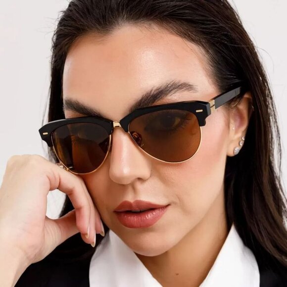 NWT MIU MIU SUNGLASSES BLACK BROWN